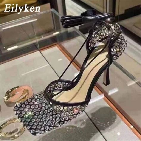 scarpe ysl tacco aliexpress|Eilyken Yellow Green Fashion Women High Heel Crystal.